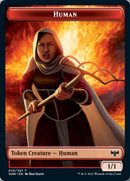 Zombie (008) // Human (010) Double-Sided Token [Innistrad: Crimson Vow Tokens]-2