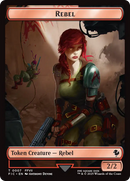 Soldier // Rebel Double-Sided Token (Surge Foil) [FINAL FANTASY Commander Tokens]-2