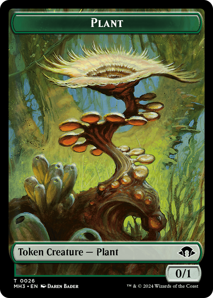 Zombie // Plant Double-Sided Token [Modern Horizons 3 Tokens] - 0