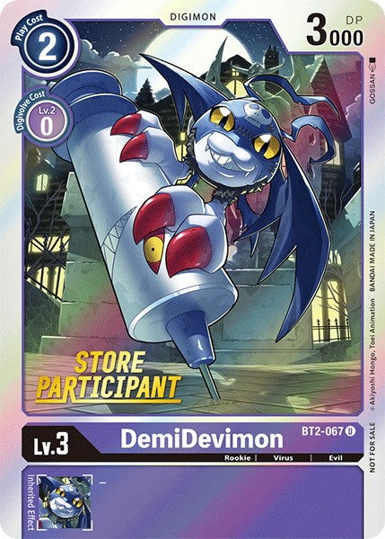 DemiDevimon [BT2-067] (Participante de la tienda) [Lanzamiento de promociones especiales] 