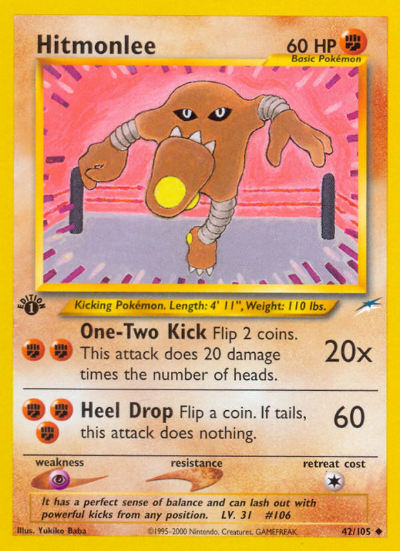 Hitmonlee (42/105) [Neo Destiny 1.ª edición] 