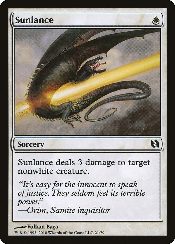 Lanza solar [Duel Decks: Elspeth vs. Tezzeret] 