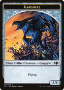 Gargoyle // Elf Warrior Double-Sided Token [Commander 2014 Tokens]-1