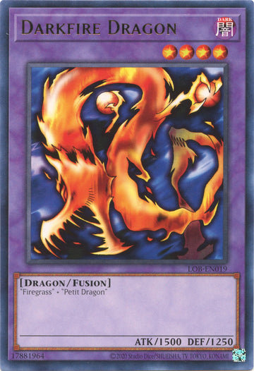 Dragón de fuego oscuro (25.º aniversario) [LOB-EN019] Raro 