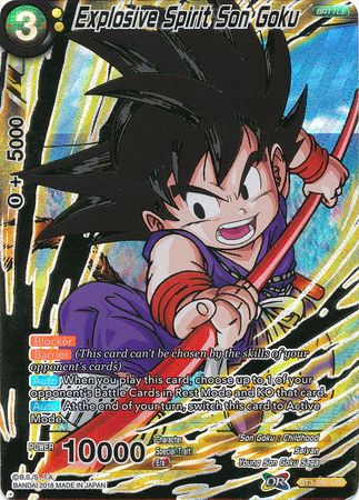 Son Goku Espíritu Explosivo (SPR) (BT3-088) [Mundos cruzados] 