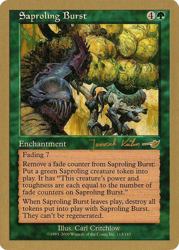 Saproling Burst (Janosch Kuhn) [World Championship Decks 2000] 