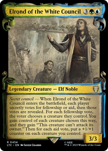 Elrond del Consejo Blanco [El Señor de los Anillos: Cuentos de la Tierra Media: Pergaminos de presentación del comandante] 