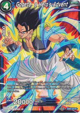 Gogeta, el advenimiento de un héroe (EX07-04) [Magnífica colección Fusion Hero] 