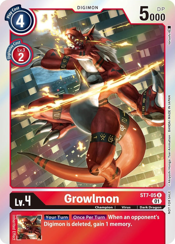Growlmon [ST7-05] (Gen Con 2022) [Mazo inicial: promociones de Gallantmon] 