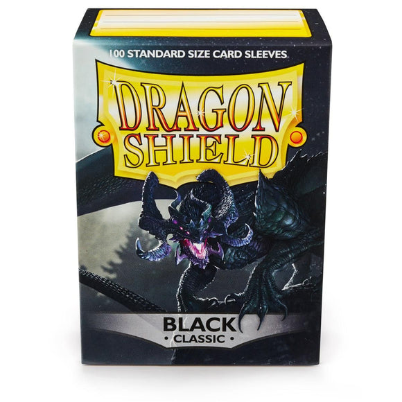 Dragon Shield: Fundas estándar de 100 ct - Negras (Clásicas) 