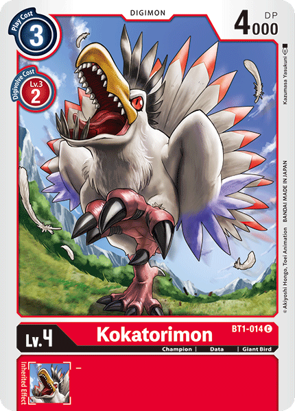 Kokatorimon [BT1-014] [Lanzamiento de la versión especial Booster 1.0] 
