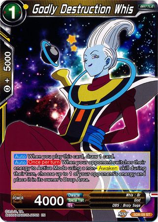 Destrucción divina Whis (Mazo inicial: Broly en ascenso) (SD8-09) [Destroyer Kings] 