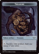 Spirit (0006) // Treasure Double-Sided Token [Duskmourn: House of Horror Tokens]-2