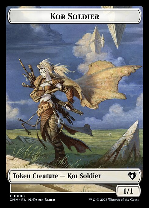Eldrazi // Ficha de soldado kor de doble cara [Fichas de comandante maestro] 