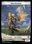 Thopter // Kor Soldier Double-Sided Token [Commander Masters Tokens]-2