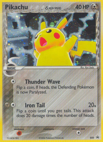 Pikachu (035) (especie Delta) [Nintendo: promociones de Black Star] 