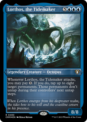 Lorthos, el Hacedor de Mareas (Grabado en Papel de Aluminio) [Comandante Masters] 