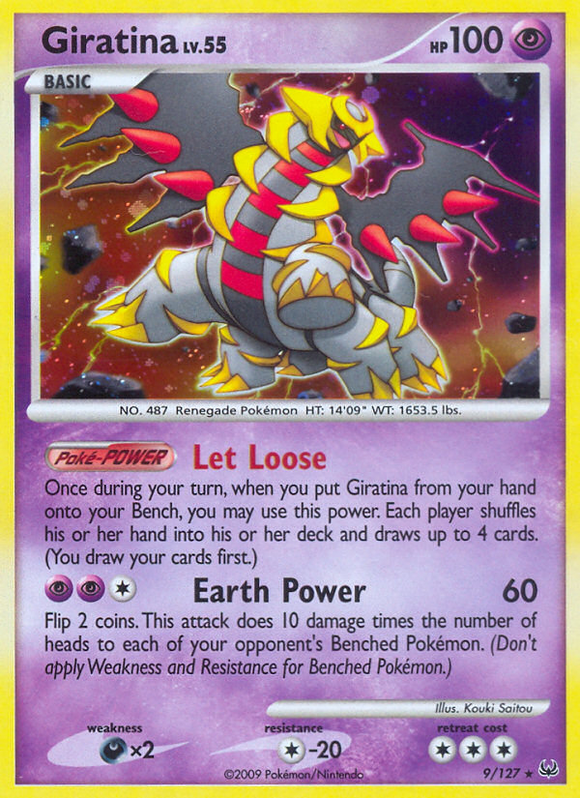 Giratina (9/127) [Platino: Conjunto básico] 