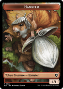 Hamster // City's Blessing Double-Sided Token [Bloomburrow Commander Tokens]-1