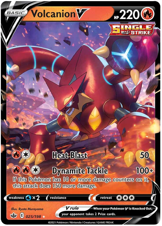 Volcanion V (025/198) [Espada y escudo: Reinado escalofriante] 