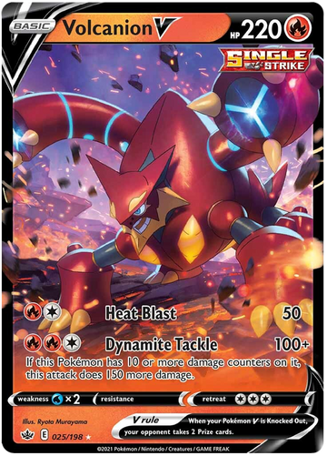Volcanion V (025/198) [Espada y escudo: Reinado escalofriante] 