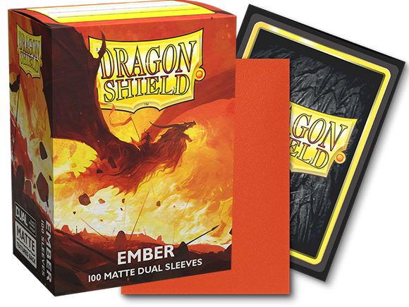 Dragon Shield: Fundas estándar de 100 ct - Ember (mate doble) 