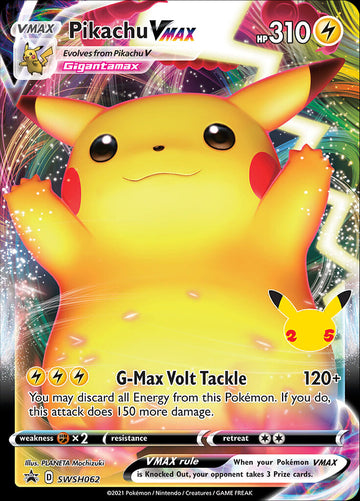 Pikachu VMAX (SWSH062) (Celebraciones) [Promociones de Sword &amp; Shield: Black Star] 