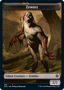 Zombie // Zombie Knight Double-Sided Token [Starter Commander Decks]-1