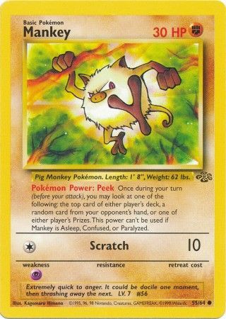 Mankey (55/64) [Jungla ilimitada] 
