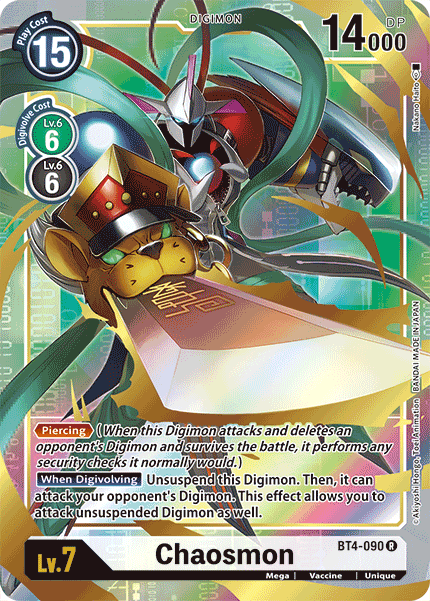 Chaosmon [BT4-090] (Arte alternativo) [Gran leyenda] 