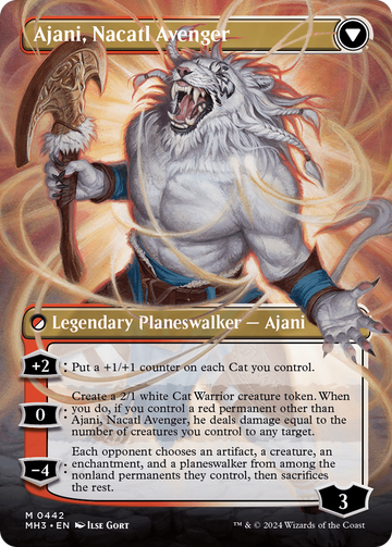 Ajani, Nacatl Pariah // Ajani, Nacatl Avenger (Borderless) [Modern Horizons 3] - 0