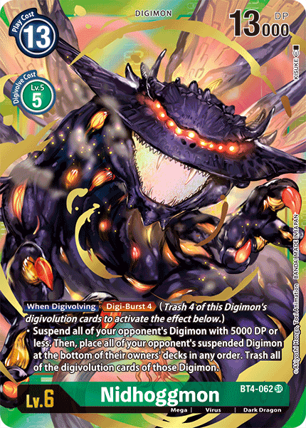 Nidhoggmon [BT4-062] (Arte alternativo) [Gran leyenda] 