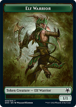 Bird Illusion // Elf Warrior Double-Sided Token [Game Night: Free-for-All Tokens] - 0