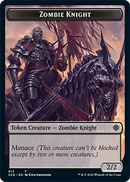 Zombie // Zombie Knight Double-Sided Token [Starter Commander Decks]-2