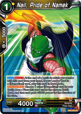 Clavo, orgullo de Namek (TB3-058) [Choque de destinos] 