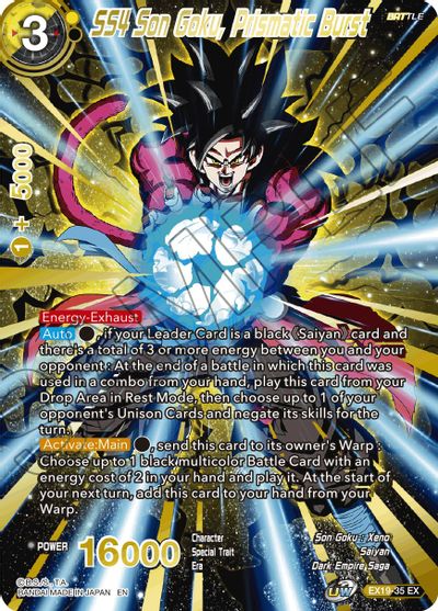 SS4 Son Goku, Prismatic Burst (EX19-35) [Set especial de aniversario 2021] 