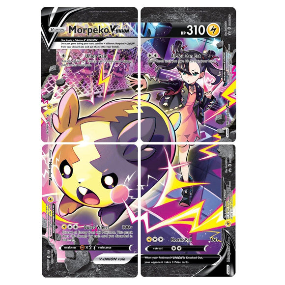 Morpeko V-Union (SWSH287-290) (juego de 4) [Sword &amp; Shield: Black Star Promos] 