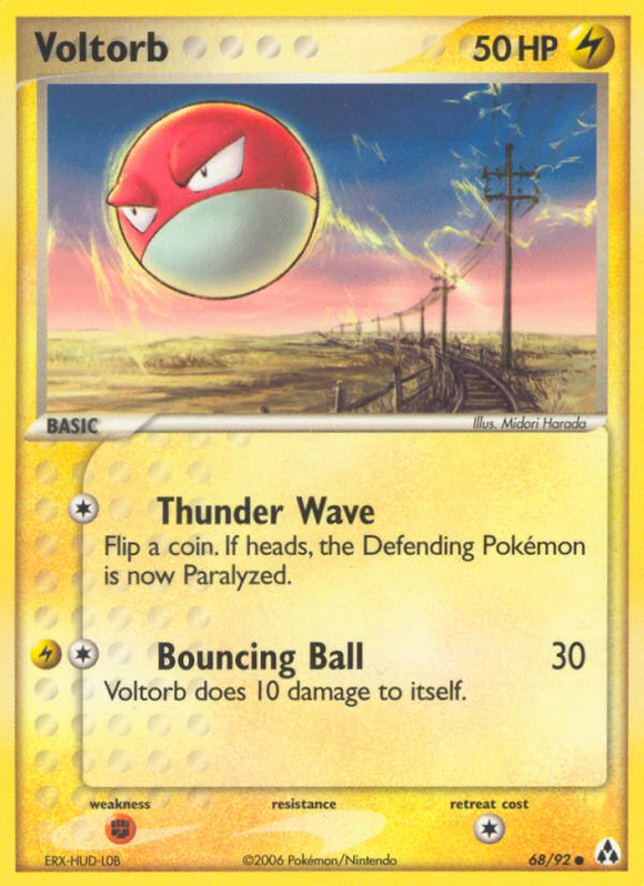 Voltorb (68/92) [EX: Creador de leyendas] 