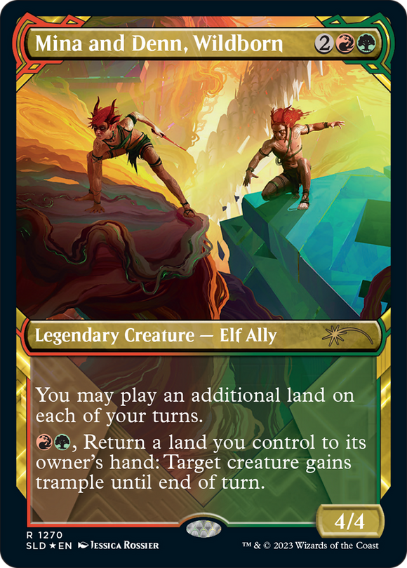 Mina y Denn, Wildborn (Halo Foil) [Serie Secret Lair Drop] 
