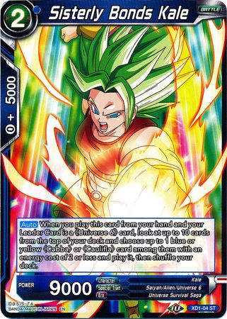 Lazos fraternales Kale (XD1-04) [El asalto de los Saiyans] 