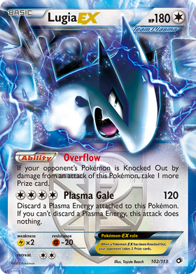 Lugia EX (102/113) [Blanco y negro: tesoros legendarios] 