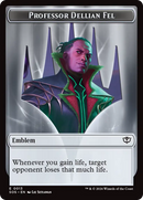 Professor Dellian Fel // Pest (0008) Double-Sided Token [Secrets of Strixhaven Tokens]-1
