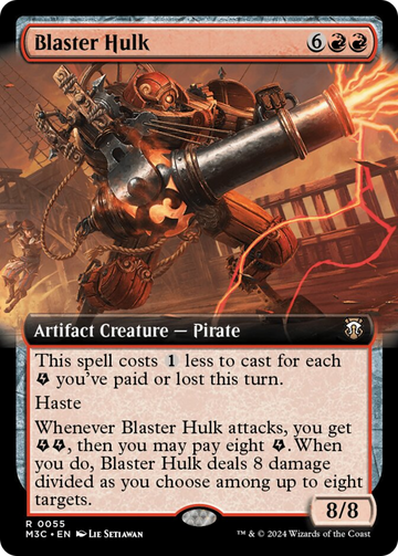 Blaster Hulk (arte extendido) [Comandante de Modern Horizons 3] 