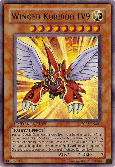 Kuriboh alado LV9 [YG03-EN001] Ultra raro 