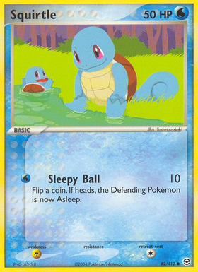 Squirtle (82/112) [EX: Rojo Fuego y Verde Hoja] 