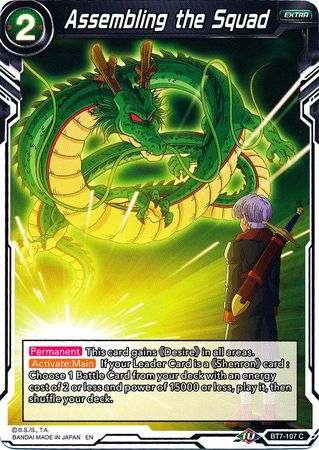Reuniendo al escuadrón (BT7-107) [El asalto de los Saiyans] 
