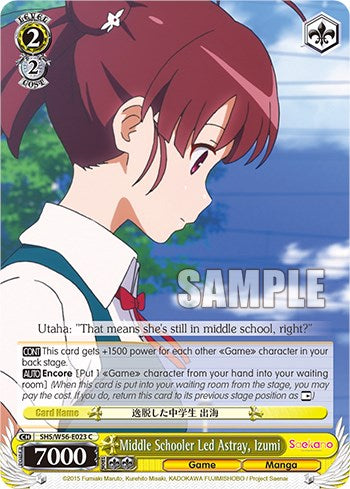 Estudiante de secundaria extraviada, Izumi [Saekano: Cómo criar a una novia aburrida] 