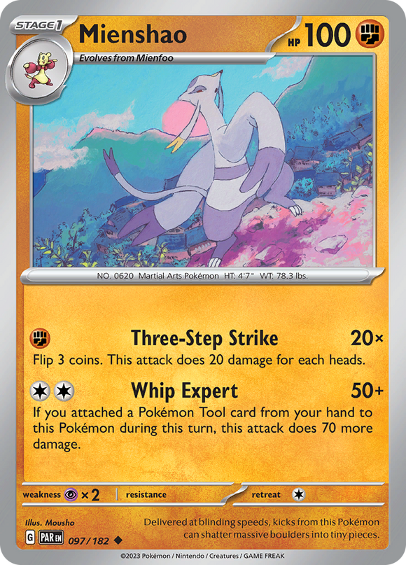Mienshao (097/182) [Scarlet &amp; Violet: La grieta de la paradoja] 
