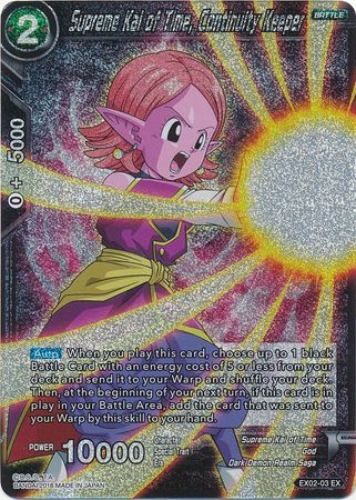 Supremo Kai del Tiempo, Guardián de la Continuidad (Reflectante) (EX02-03) [Villanos del Demonio Oscuro] 