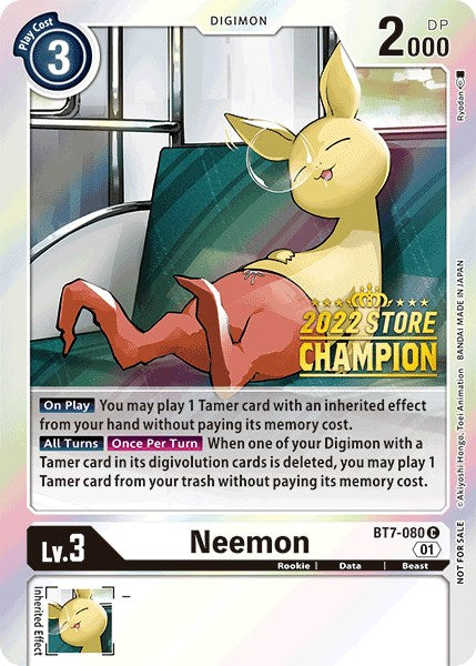 Neemon [BT7-080] (Campeón de la tienda 2022) [Promociones de Next Adventure] 